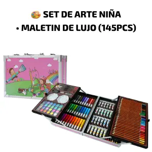 set de arte niño maletin de lujo (145 p