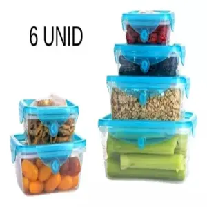 Juego Tupper para alimentos en silicona