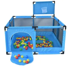CORRAL PEQUEÑO CON 100 PELOTAS: ¡La Diversión Segura para tu Bebé! - CORRAL PEQUEÑO CON 100 PELOTAS