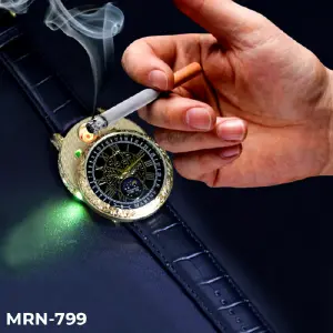 MRN PAVONADO/PLATA RELOJ MARINE CUERO