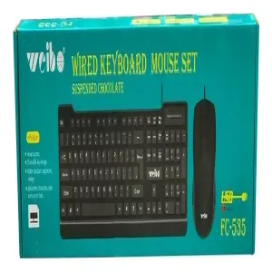 COMBO TECLADO MOUSE SENCILLO WEIBO FC53