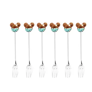Set 6 Tenedores Decorativos Dona Orejas