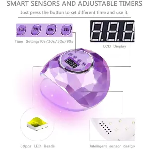Lampara Led Espejo Diamante Para Secado
