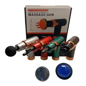 Masajeador gun recargable con calor