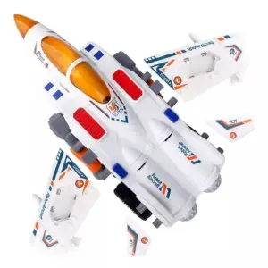 Robot Transfomers Avion Militar Luces
