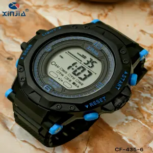 CF-435-6 RELOJ XINJIA DIG NEGRO/AZUL EST