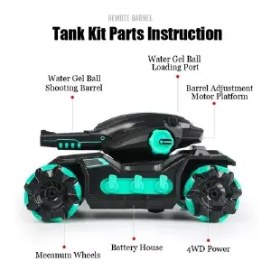 Carro Tanque, Doble Control Remoto.