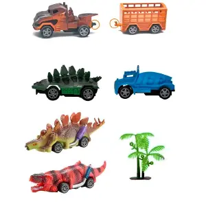 Carros De Impulso Dinosaurio Juguete Int