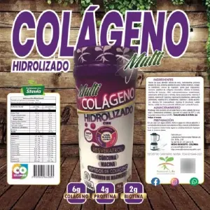 Colágeno Hidrolizado Vainilla x 1000 gr