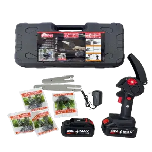 MINI MOTOSIERRA PORTÁTIL 48V MAX: ¡Potencia Incomparable en un Diseño Compacto! - MINI MOTOSIERRA PORTATIL 48V MAX