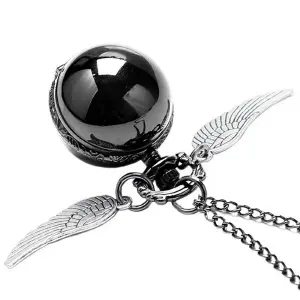 Collar Reloj Snitch Harry Potter Negro