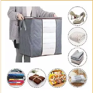 Bolsa Organizador de Ropa y Cobijas OMC-701: ¡Maximiza tu Espacio! - Bolsa Organizador  Cobijas Ropa OMC-701