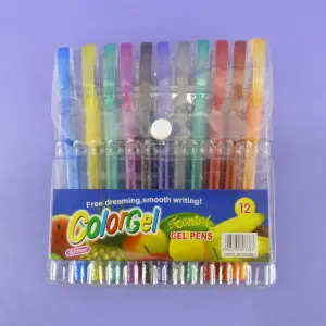 Lapiceros gel multicolores x 12