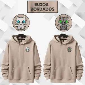 Buzo Chimuelo y Furia Pareja - BORDADO