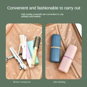 Estuche organizador cepillo baño hogar36