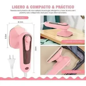 Plancha Viajera Ropa Portatil Mano Nano