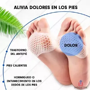 Par Protector Almohadillas Pies Metatars: ¡Camina con Comodidad! - Par Protector Almohadillas Pies Metatars