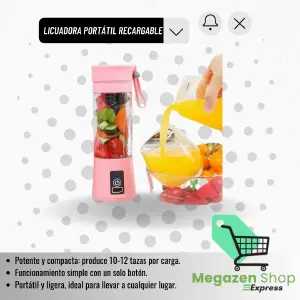 LICUADORA PORTÁTIL RECARGABLE