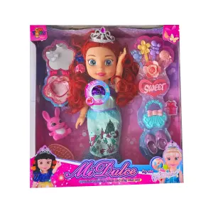 Muñeca Princesa Vestido Azul Cuento