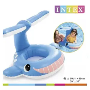 Flotador de Ballena con Techo para Bebé