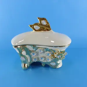 Cofre porcelana decorado
