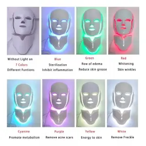 Mascara Facial + Cuello 7 Colores Fotote: ¡Ilumina tu rostro! - Mascara Facial + Cuello 7 Colores Fotote