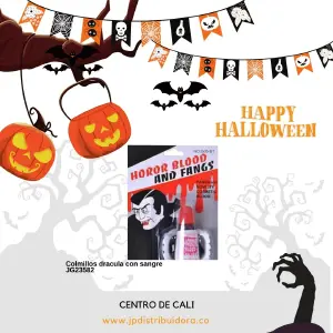 colmillos dracula con sangre