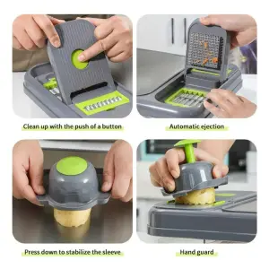 Cortador De Verduras Mandolina 28 En 1