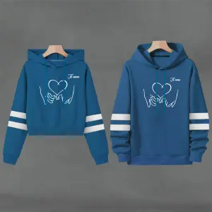 Buso Buzo, Hoodie MANOS C AZUL PETROLEO