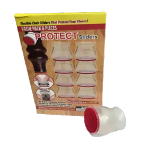 PROTECTOR PATAS DE SILLA SILICONA X 8 PZ
