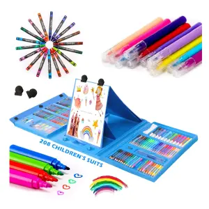 Set De Arte 208 Pcs + Rollo Grafiti Magi