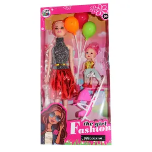Muñeca Coche Niña Globos Juguete