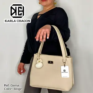 Bolso Dama Karla Chacon Gema Beige