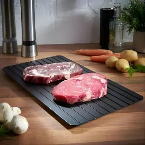 tabla para descongelar y tijeras cocina