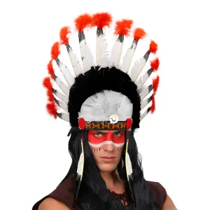 Penacho Indio Jefe Plumas Diadema 727