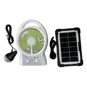 Ventilador Recargable Panel Solar 6in