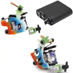 Kit Tatuaje Tatuar Tatto 2 Maquinas Pro