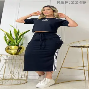 Conjunto Sesgos Falda Adidas