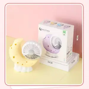 Mini Ventilador Con Forma De Luna