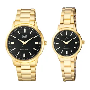 Relojes Pareja Duo Qyq Acero Quartz Ca06