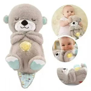 Peluche Nutria Respira Recargable Azul