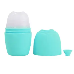 Masajeador Facial Hielo SIlicona Azul