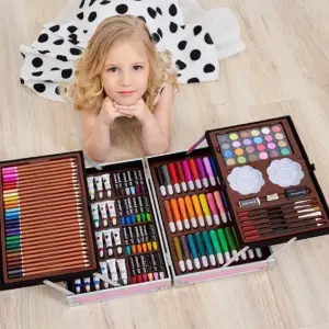 Set De Arte Para Niños Maleta Metálico
