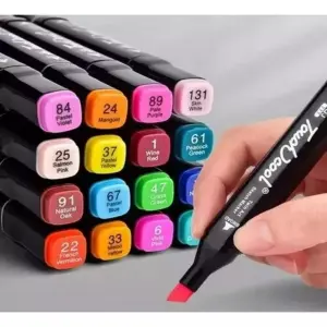 Kit De Marcadores Doble Punta Set De 48u