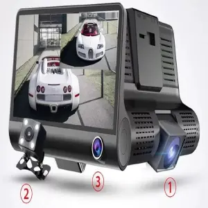 Cámara Dvr Moto  Doble Lente Gran Angul