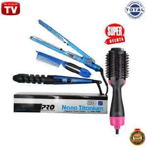Tu Kit de Belleza Completo: Plancha, Peine, Rizador y Cepillo - PLANCHA_+_PEINE_Y_RIZADOR_+_CEPILLO_REDO