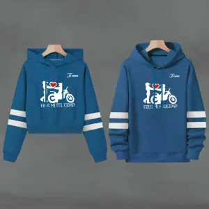 Buso Buzo, Hoodie MOTO FRA AZUL PETROLEO