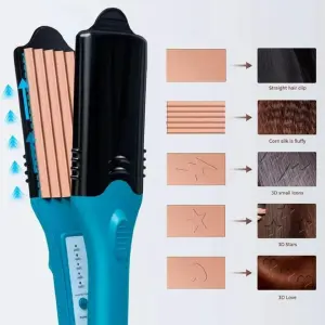Plancha De Cabello Placas 3D Multiformas