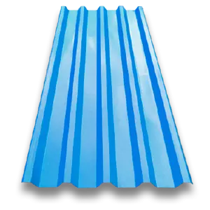 TEJA TRAPEZOIDAL 3,05m azul cal 30 (anc