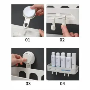 Estante Pared Soporte Organizador Baño